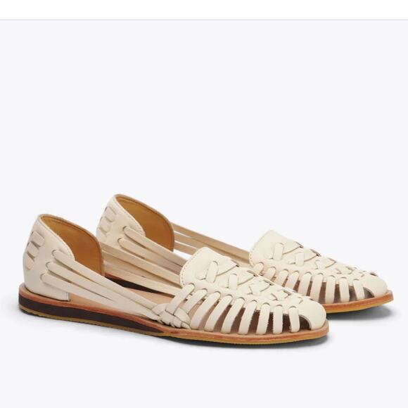 Nisolo Huarache Sandal bone leather Sz 9.5 - Picture 2 of 7